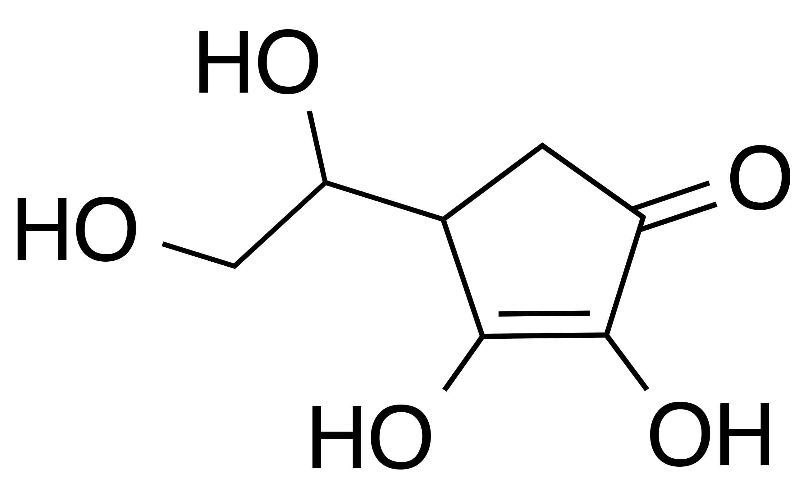 molecular structure of ascorbic acid